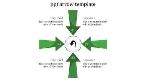 ppt arrow template-ppt arrow template-4-green